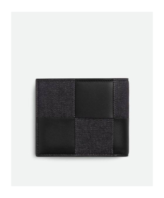 Bottega Veneta Card Bifold Wallet In Deep Indigo/black