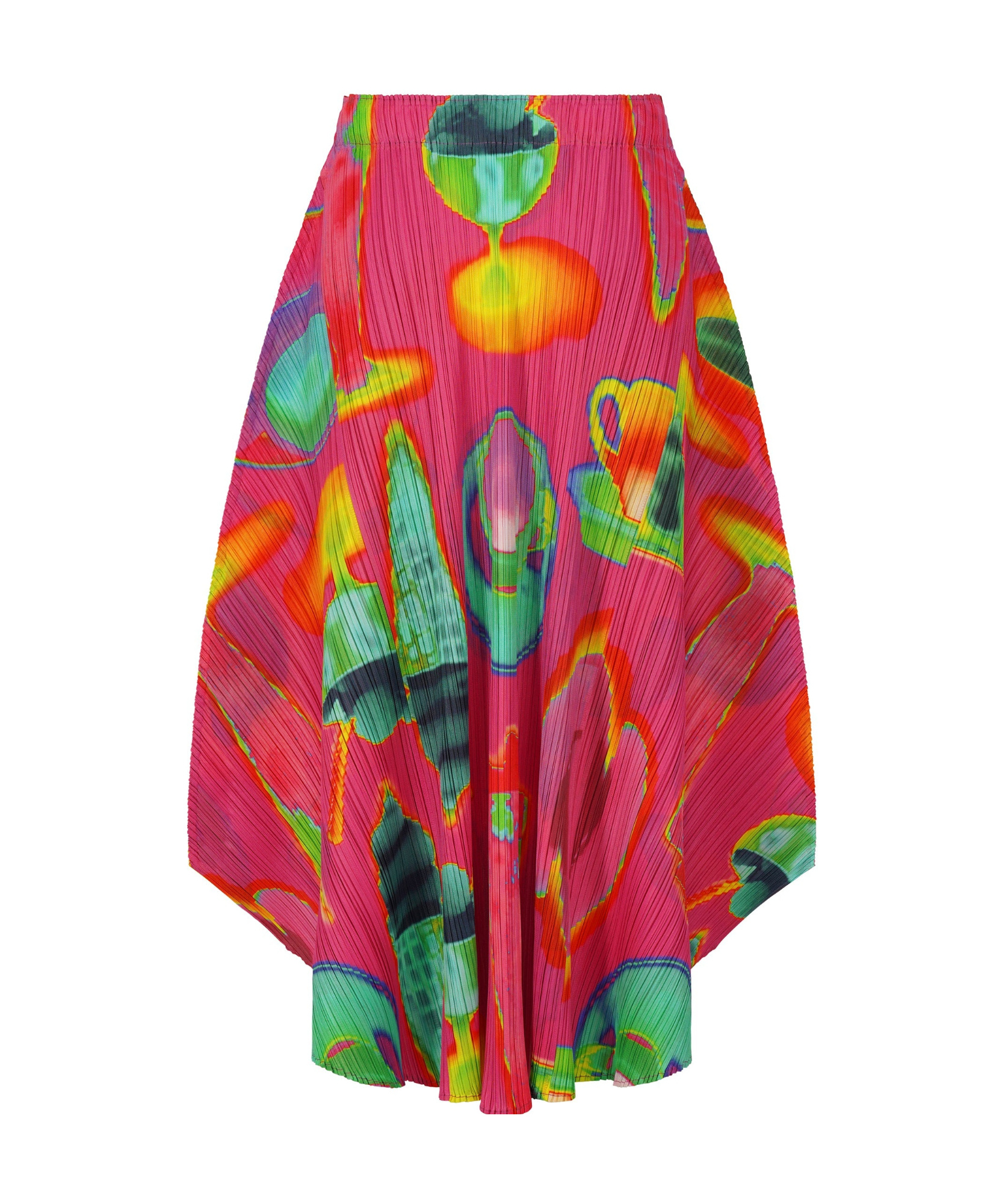 Issey Miyake Thermal Foods Skirt In Multicolor