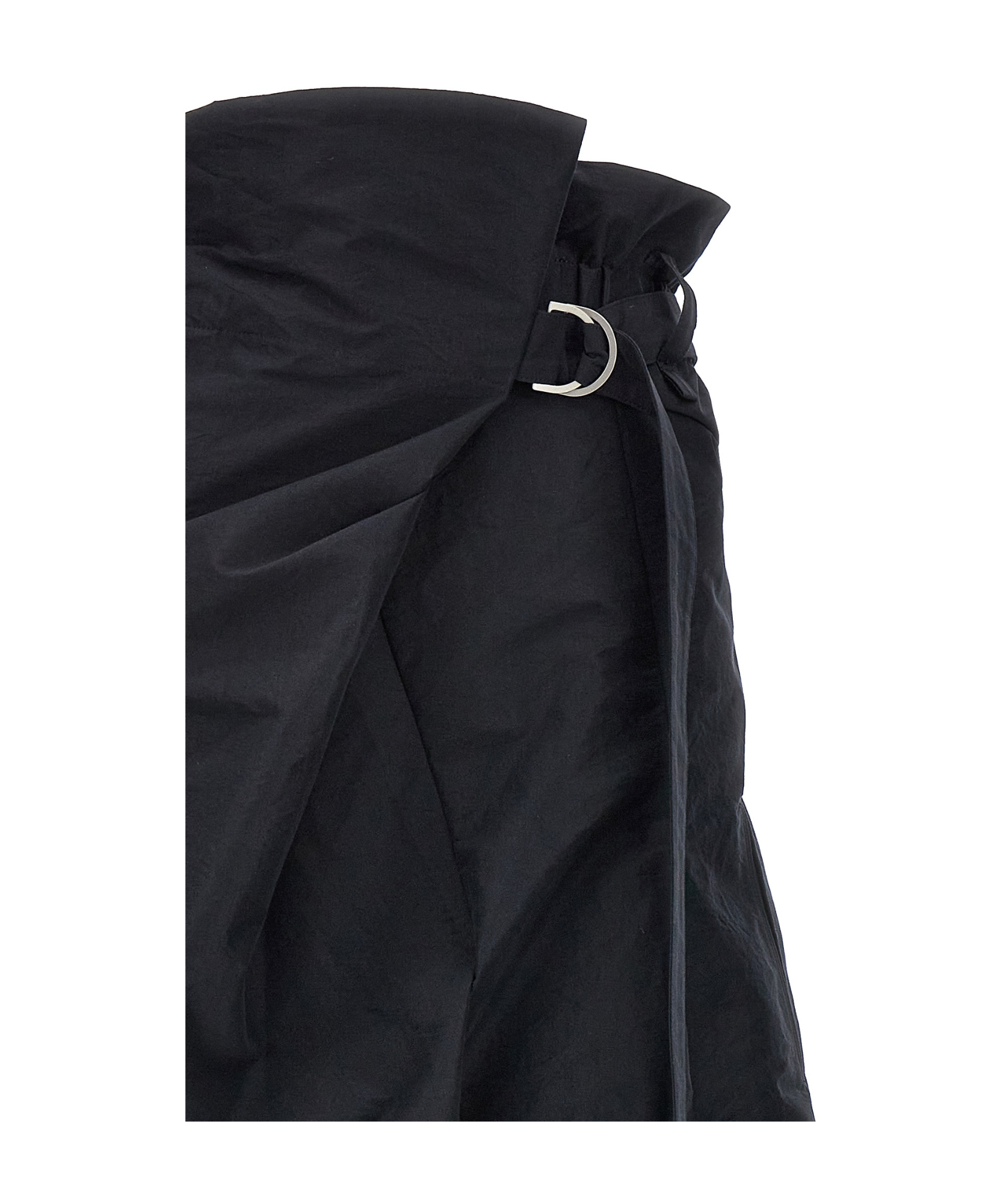 Shop Issey Miyake Enfold Elastic Waist Trousers In Black