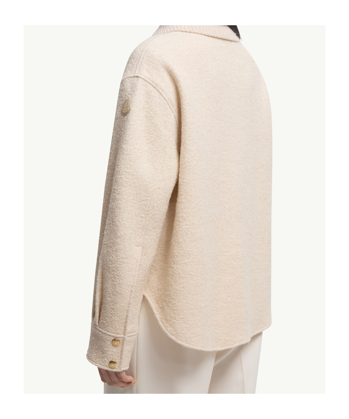 Moncler Jacke Aus Einem Wollgemisch In Neutral