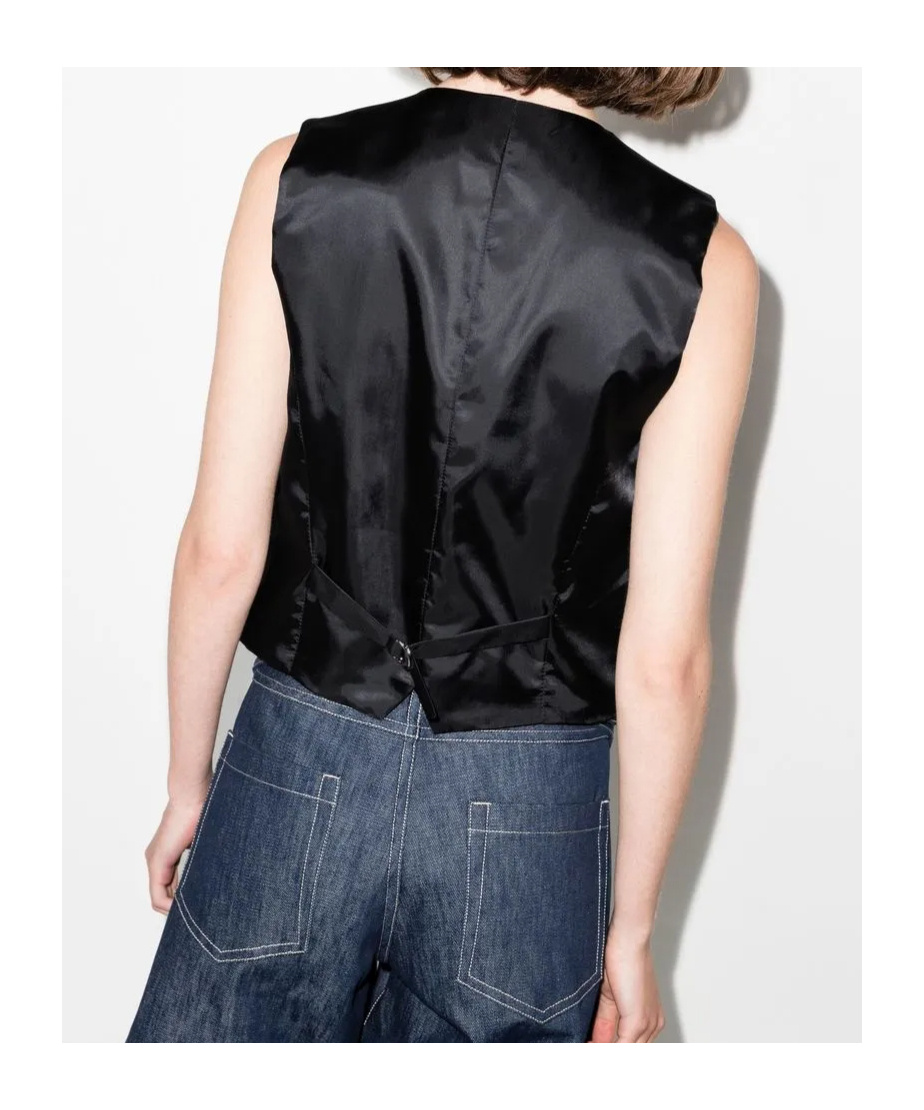 THE FRANKIE SHOP GELSO SINGLE-BREASTED WAISTCOAT