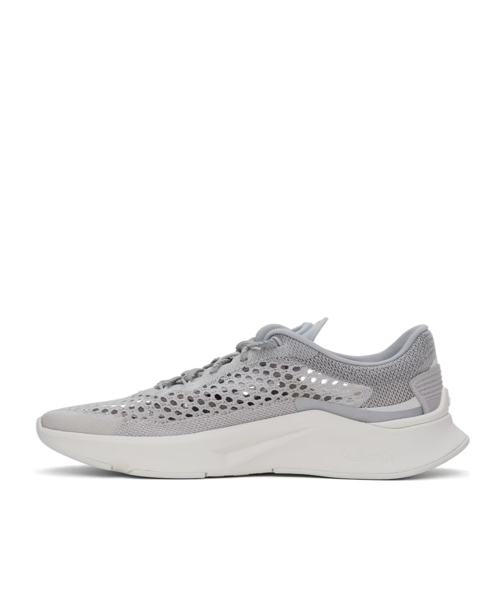 Valentino True Actress Mesh Sneakers In Gray