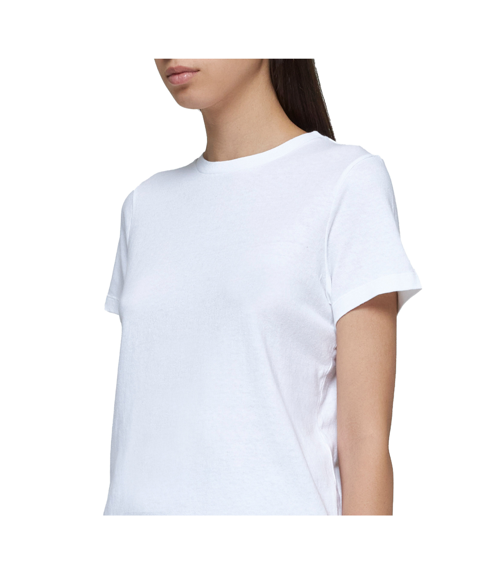Khaite Devra Cotton Blend Jersey T-shirt In White