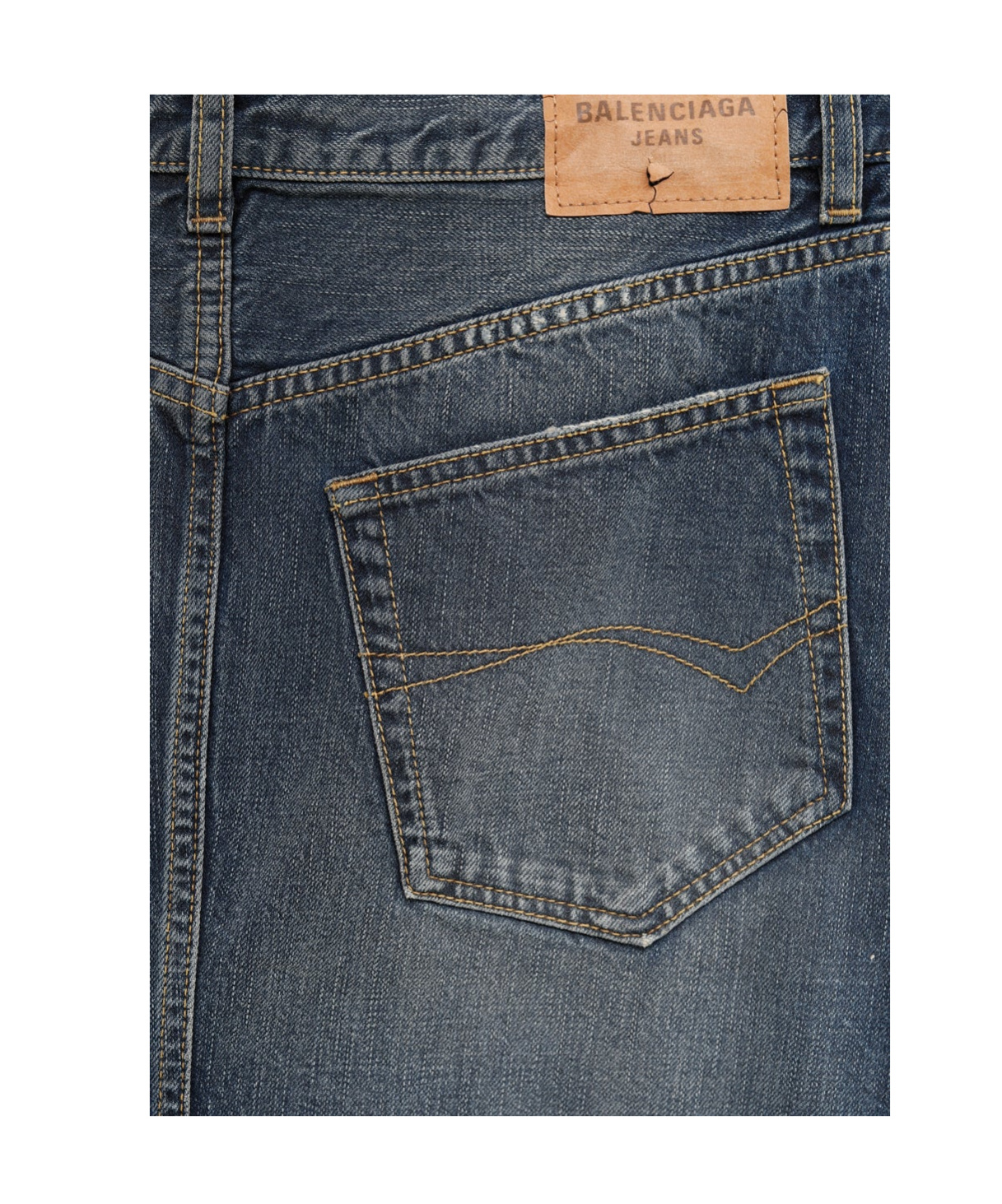 BALENCIAGA DENIM MIDI SKIRT