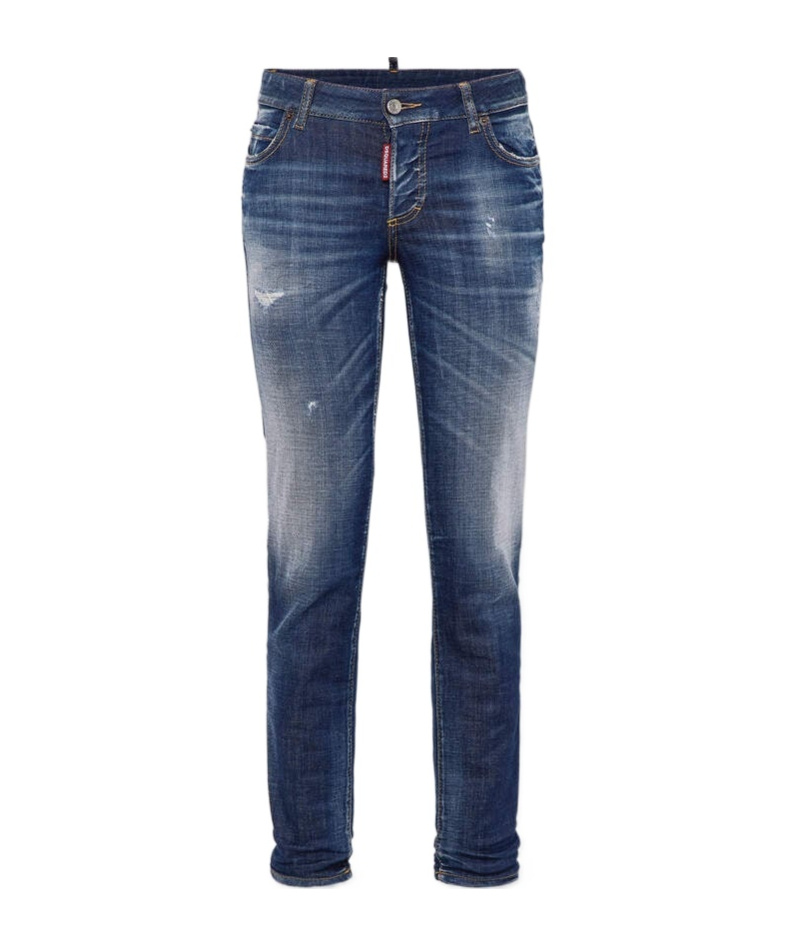 Dsquared2 Skater Mid-rise Slim Jeans In Blue