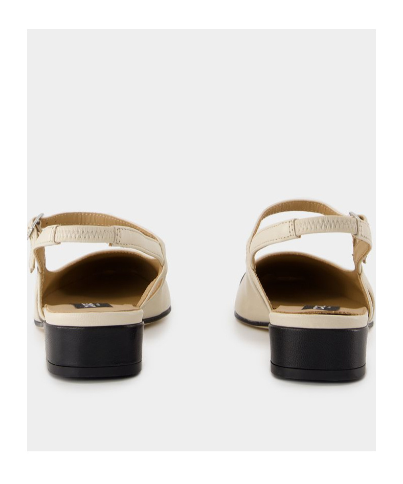 Carel Paris Open-heeled Flats In Nude