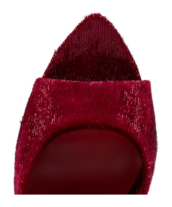 Christian Louboutin Open-toe High-heeled Sandals In Red