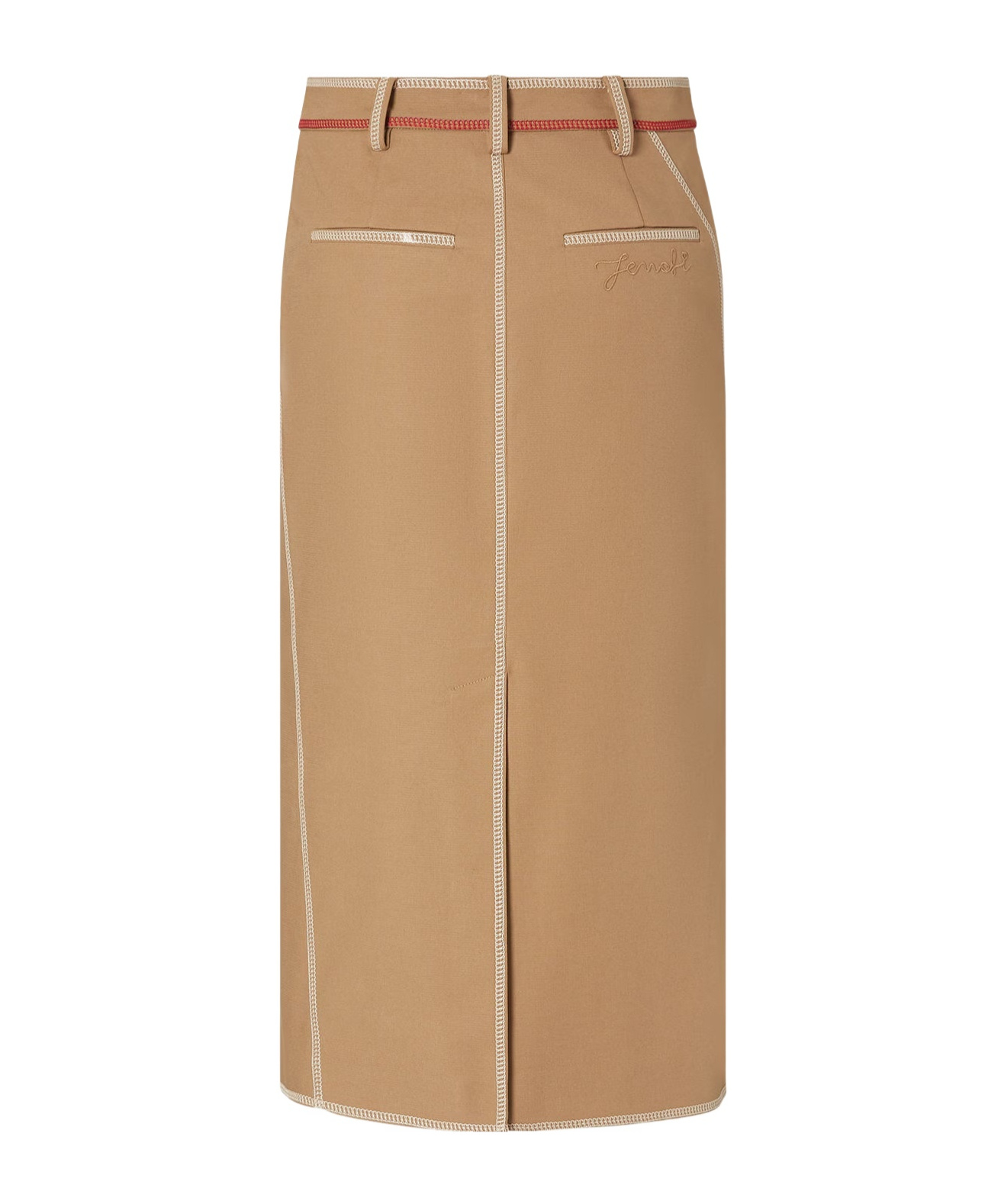 Fendi Compact Skirt Back Pockets