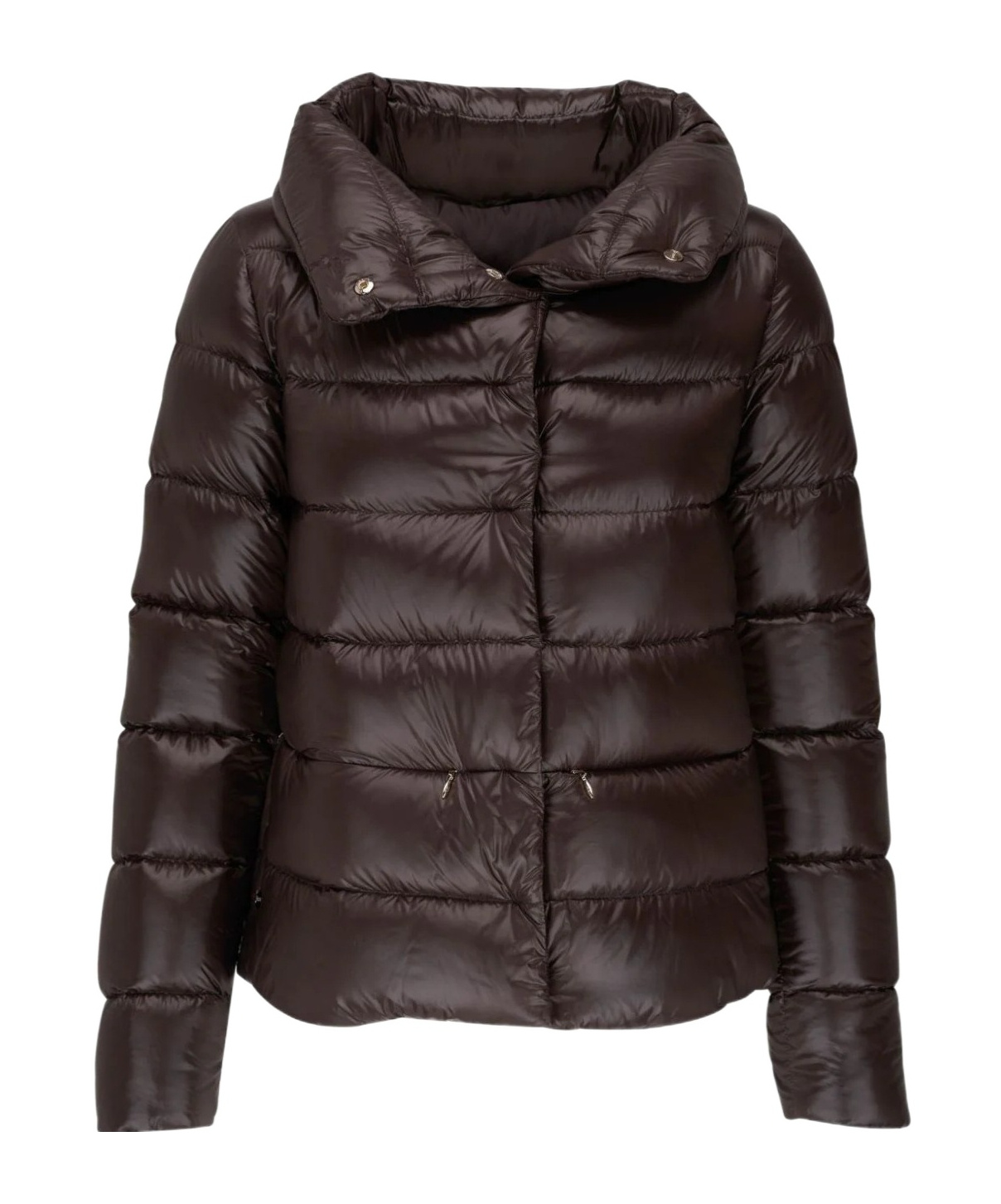 Herno Long-sleeved Down Jacket In Black
