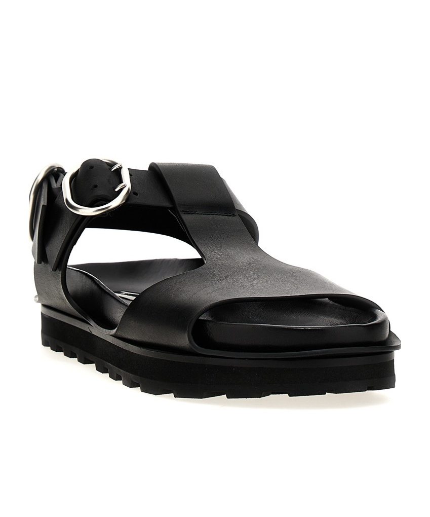 JIL SANDER JIL SANDER BUCKLE DETAILED SANDALS 