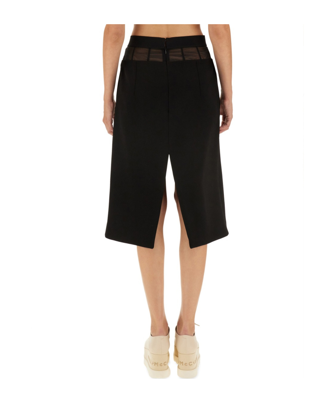 Stella Mccartney Midi Skirt In Black