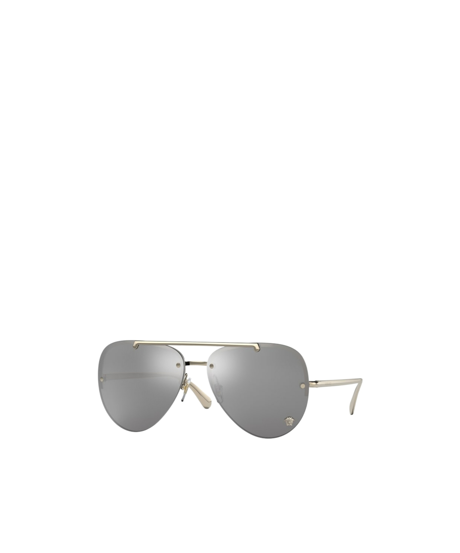 Versace Eyewear Pilot Frame Sunglasses In Gray