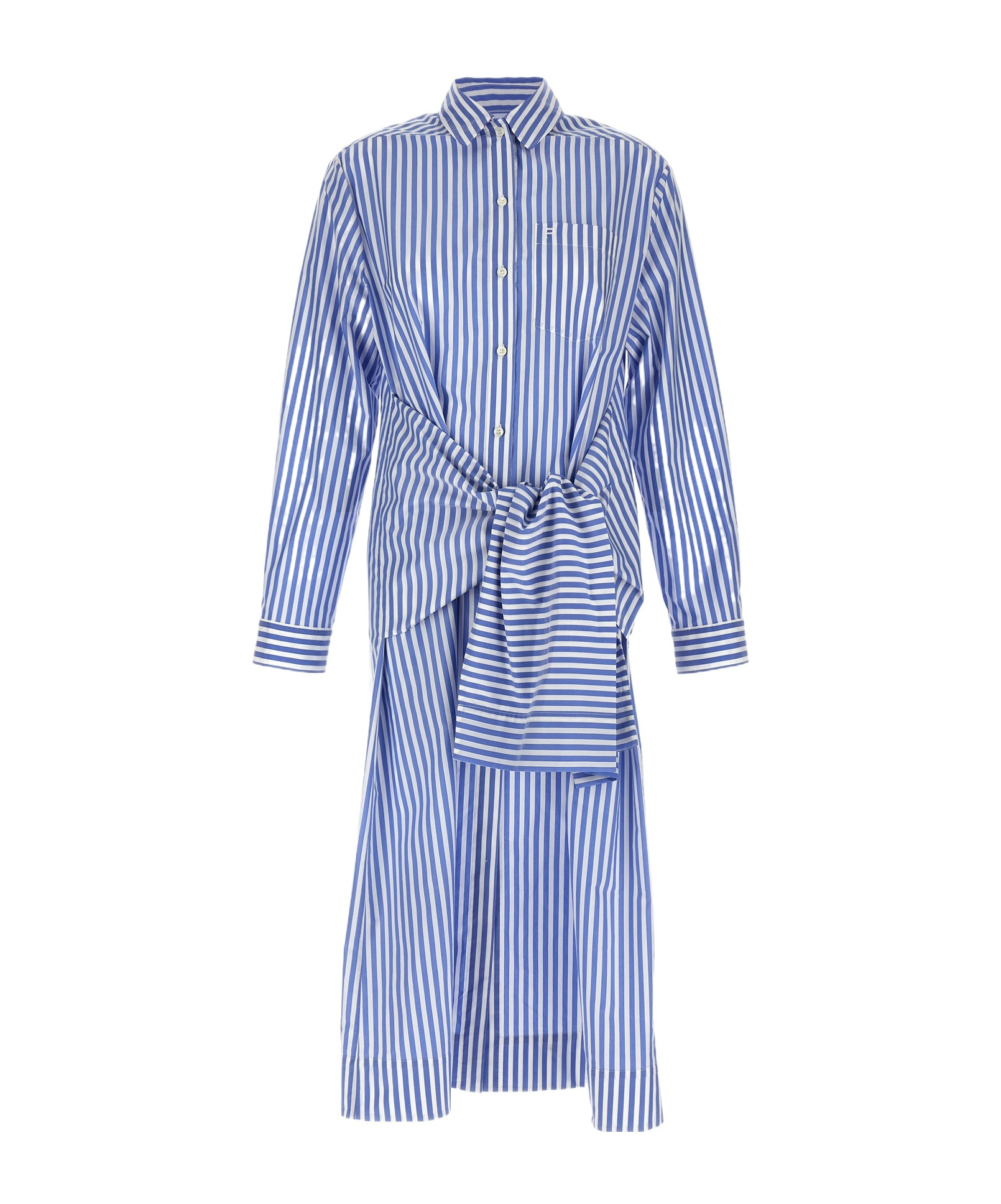 Philosophy Di Lorenzo Serafini Shirt Collar Dress In Blue
