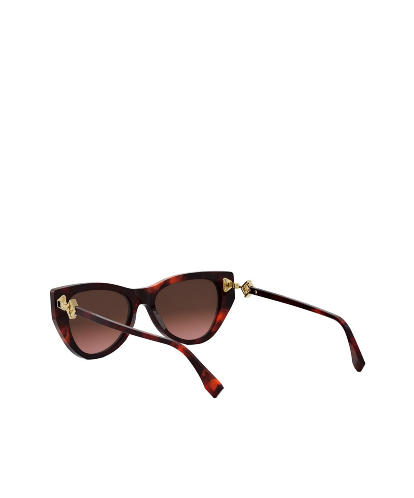 Fendi Ff Diamond Logo Acetate & Nylon Cat-eye Sunglasses In Green