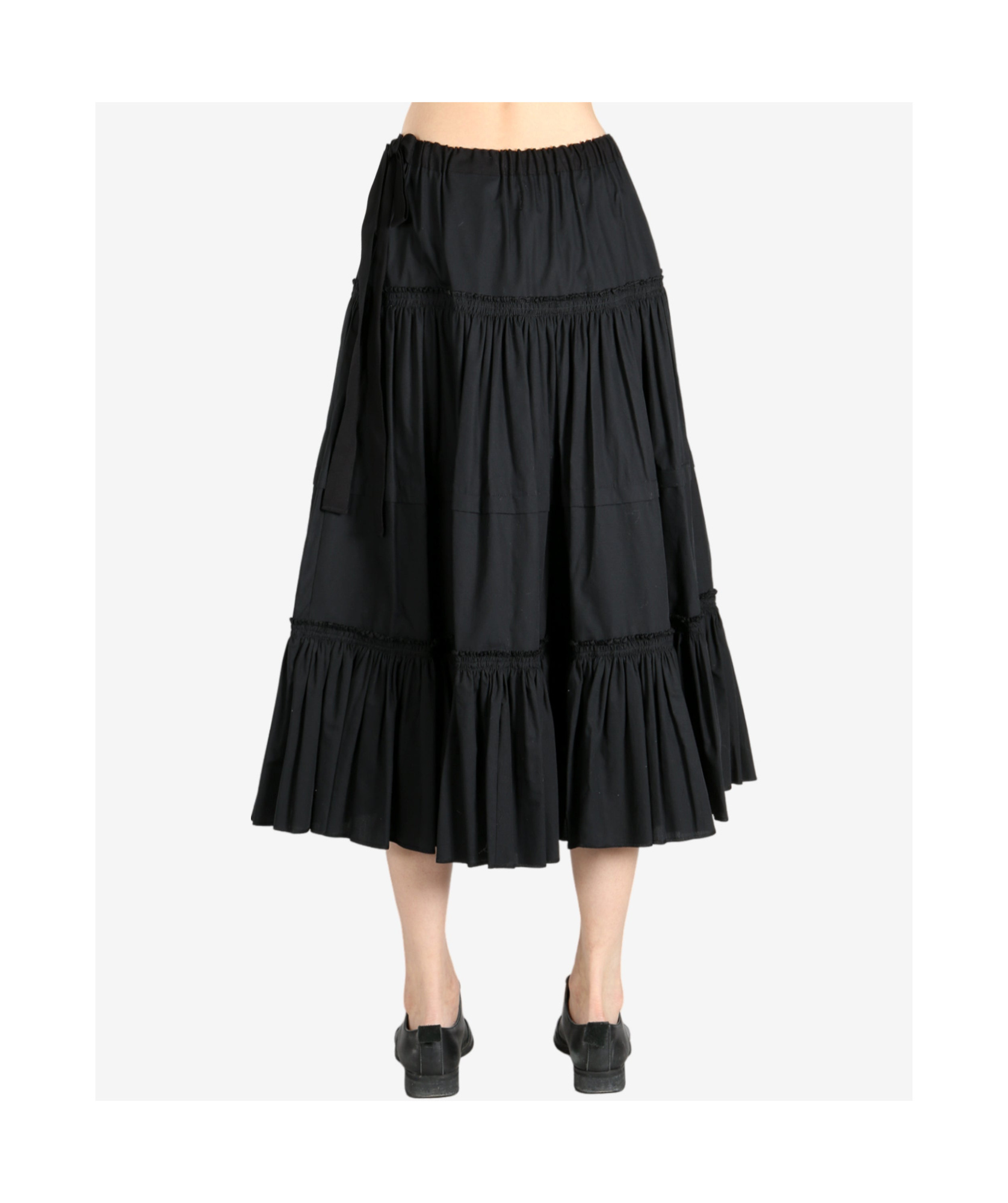 COMME DES GARÇONS COTTON MIDI SKIRT