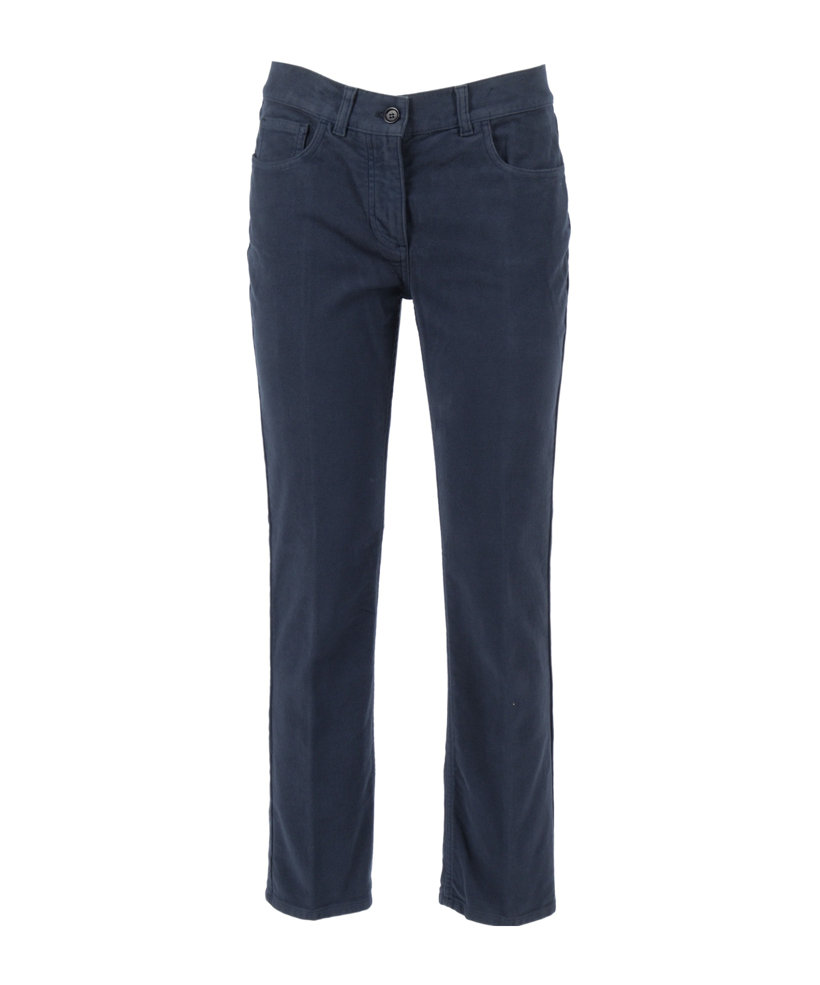 Aspesi Classic Straight-leg Pants With Mid-rise Waist In Blue