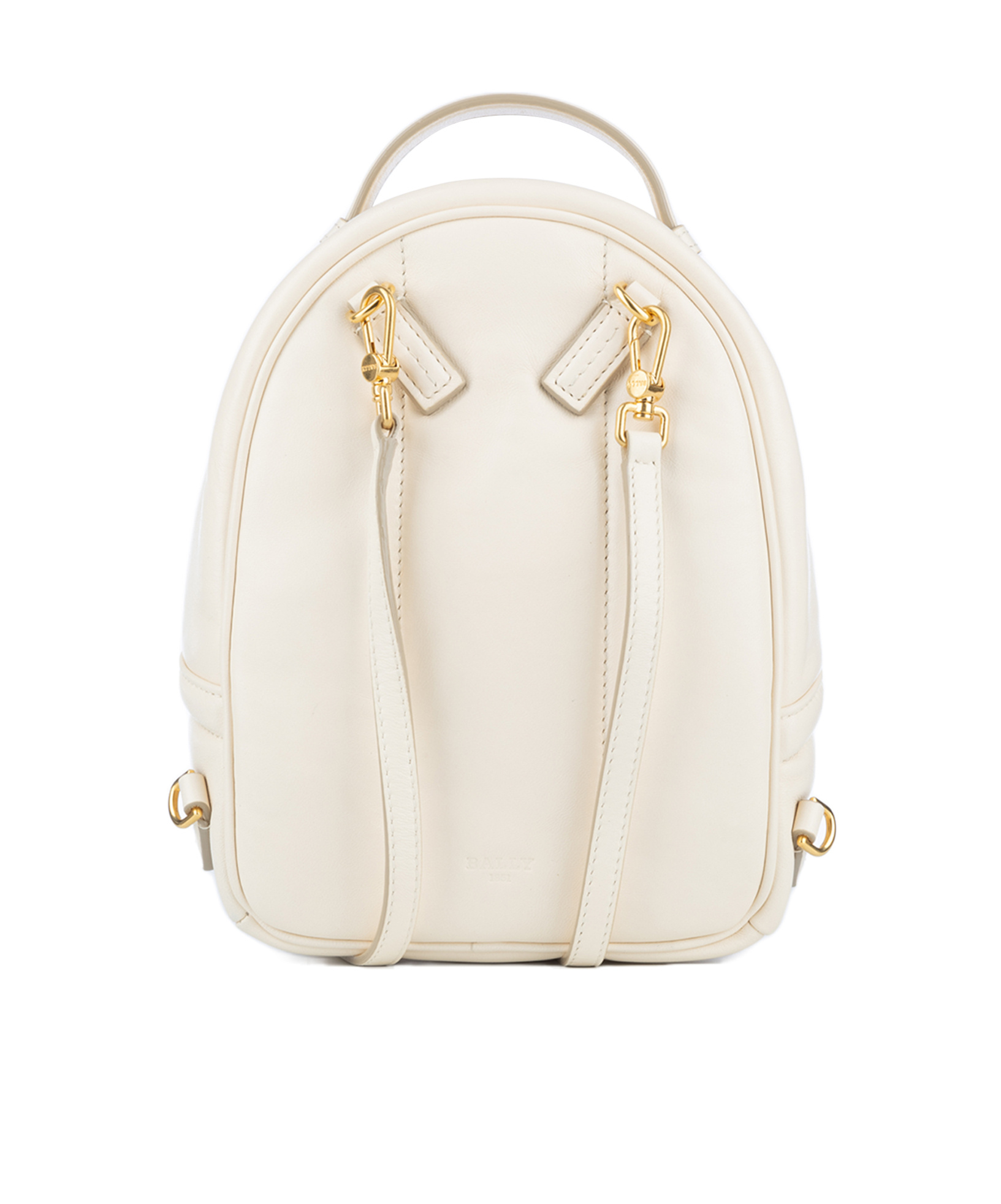 Bally Zippered Backpack In White