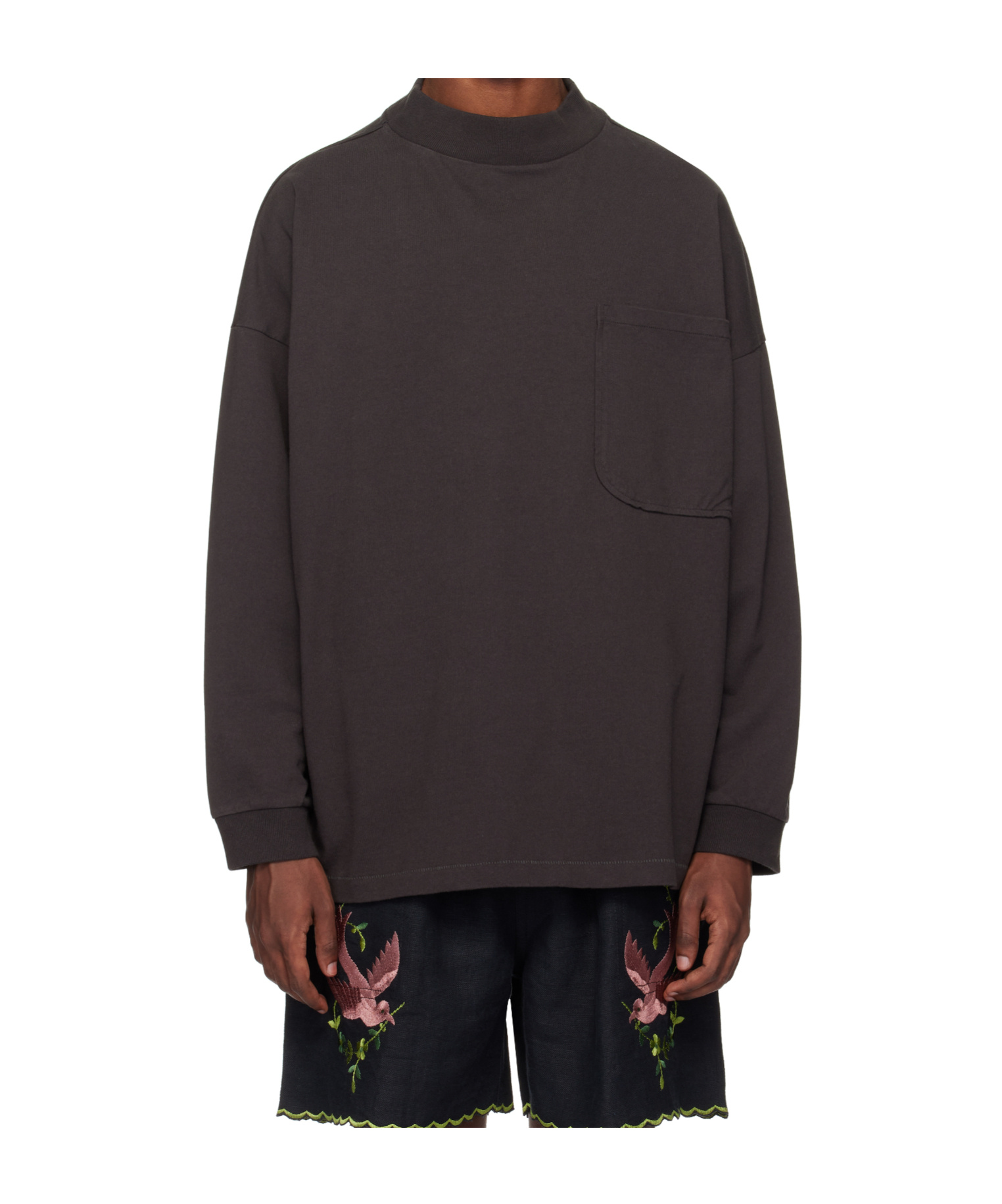 Bode Long-sleeved T-shirt In Black