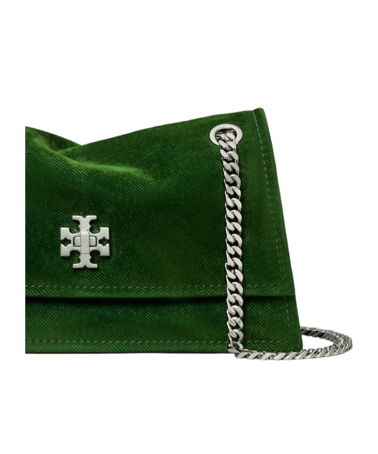 Tory Burch Kira Logo-embellishment Mini Bag In Green