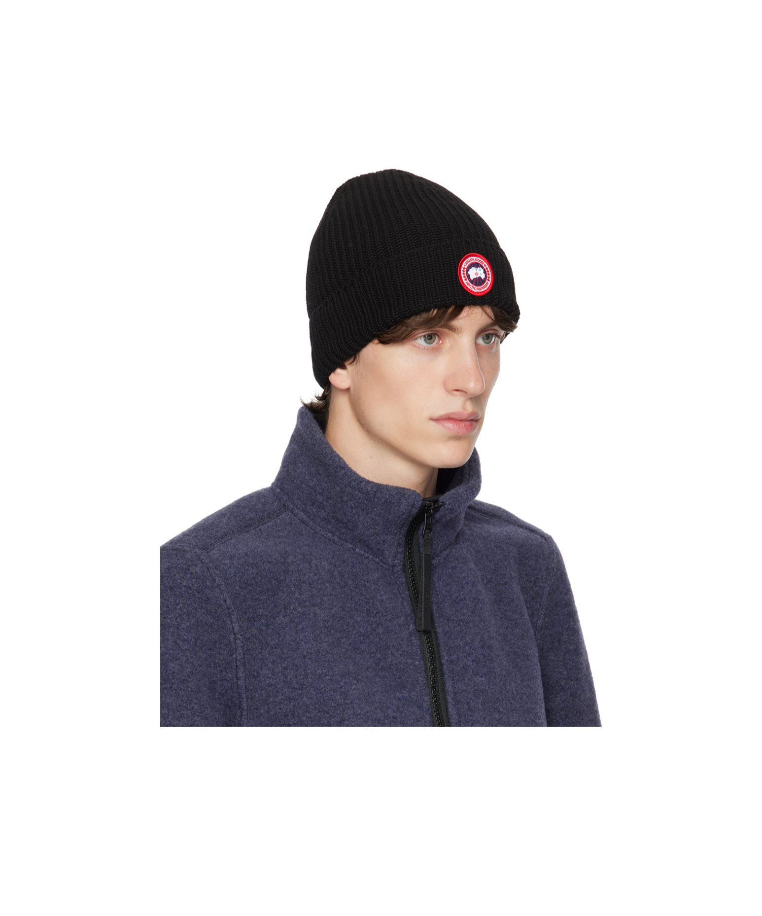 Canada Goose Arctic Disc Wool Hat In Black