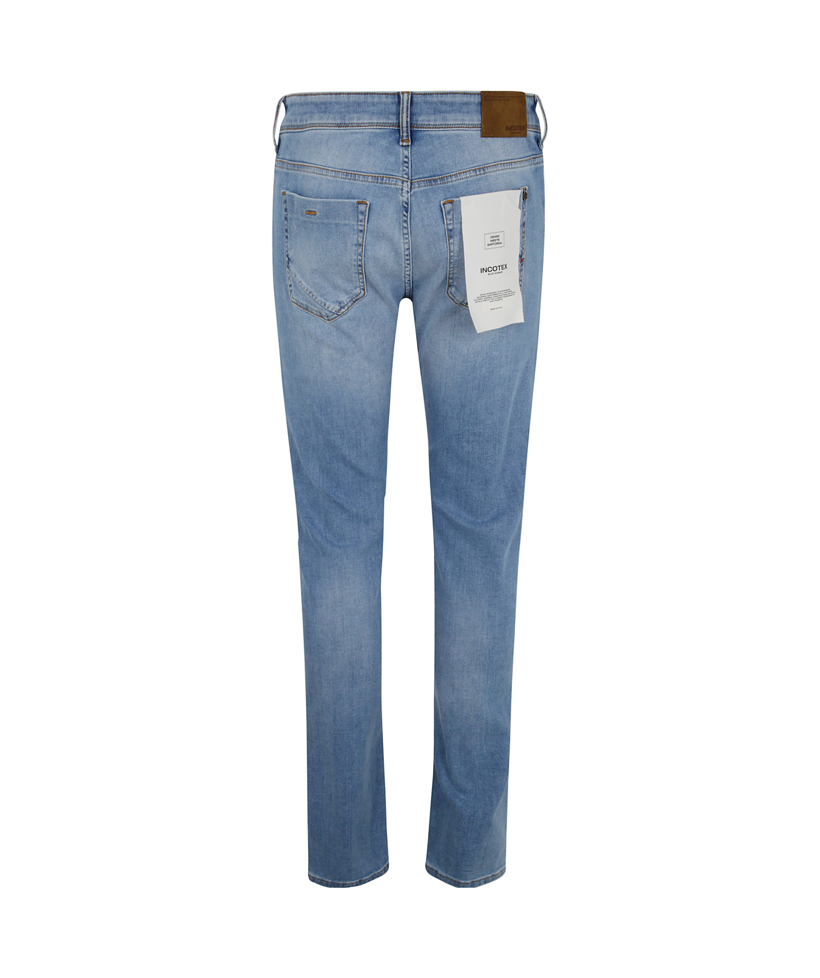 Incotex Belt Loop Jeans In Blue