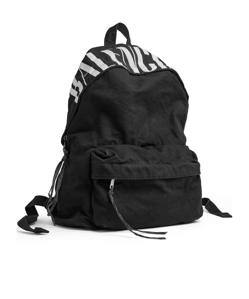 Balenciaga Men's Editor Backpack  In Black/white In Black/white