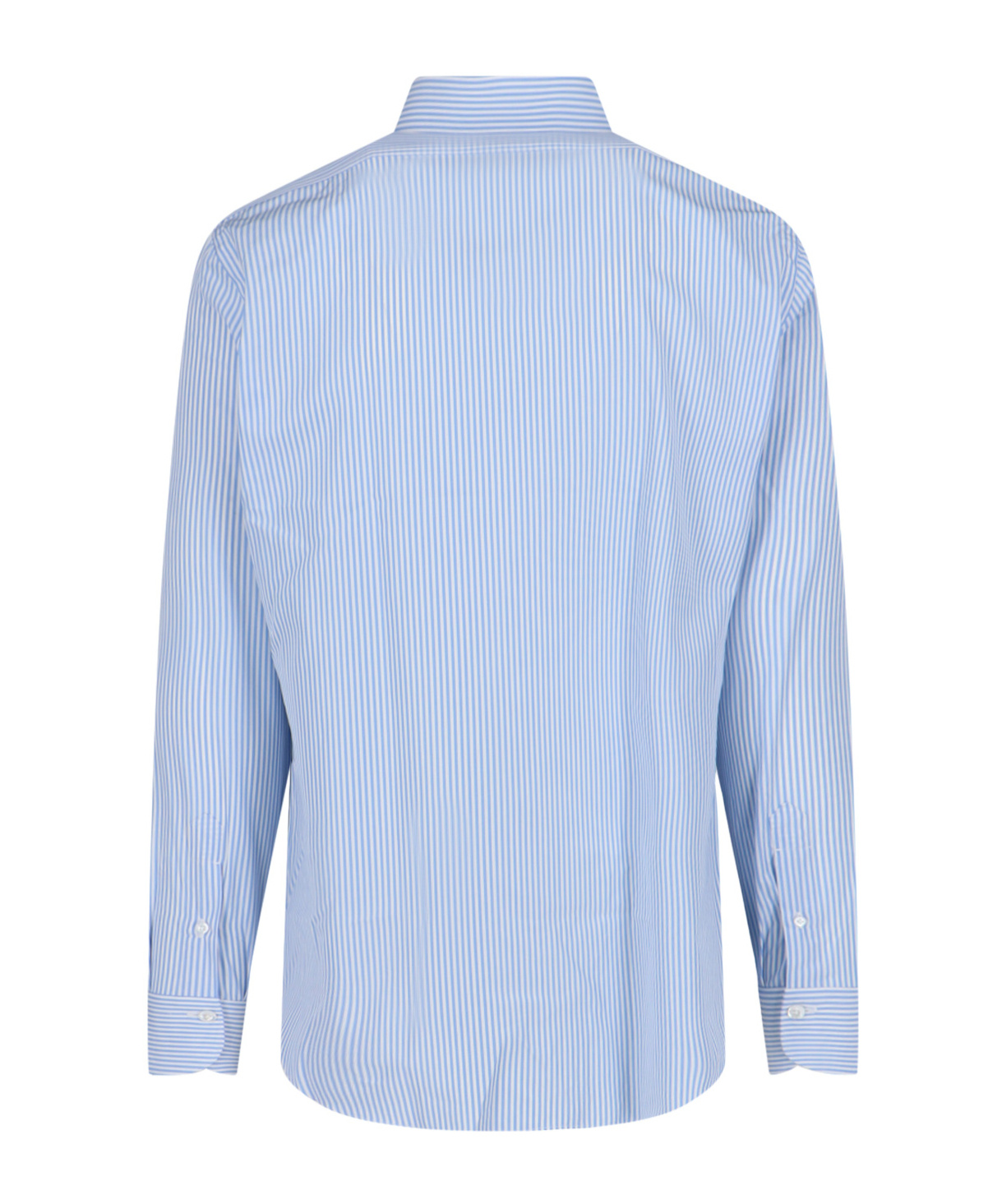 Finamore 1925 Napoli Long-sleeved Shirt In Blue