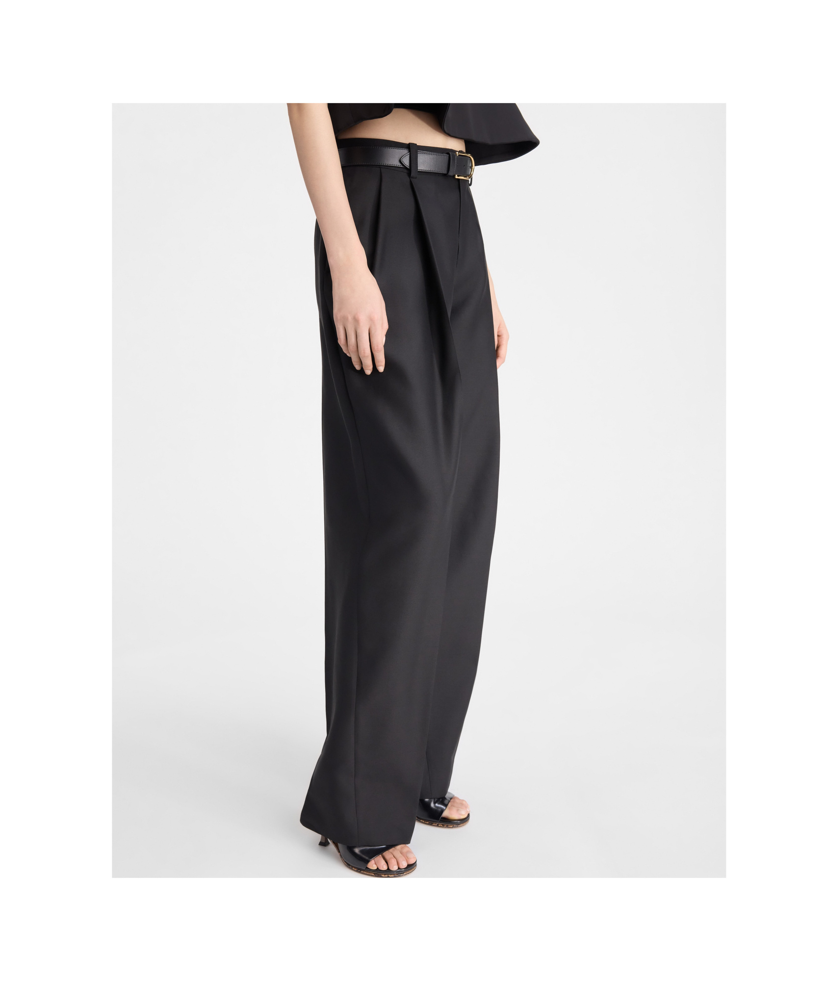Jacquemus Curzio Pleated Trousers In Black
