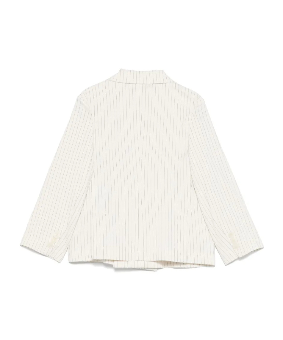Il Gufo Striped Blazer In White