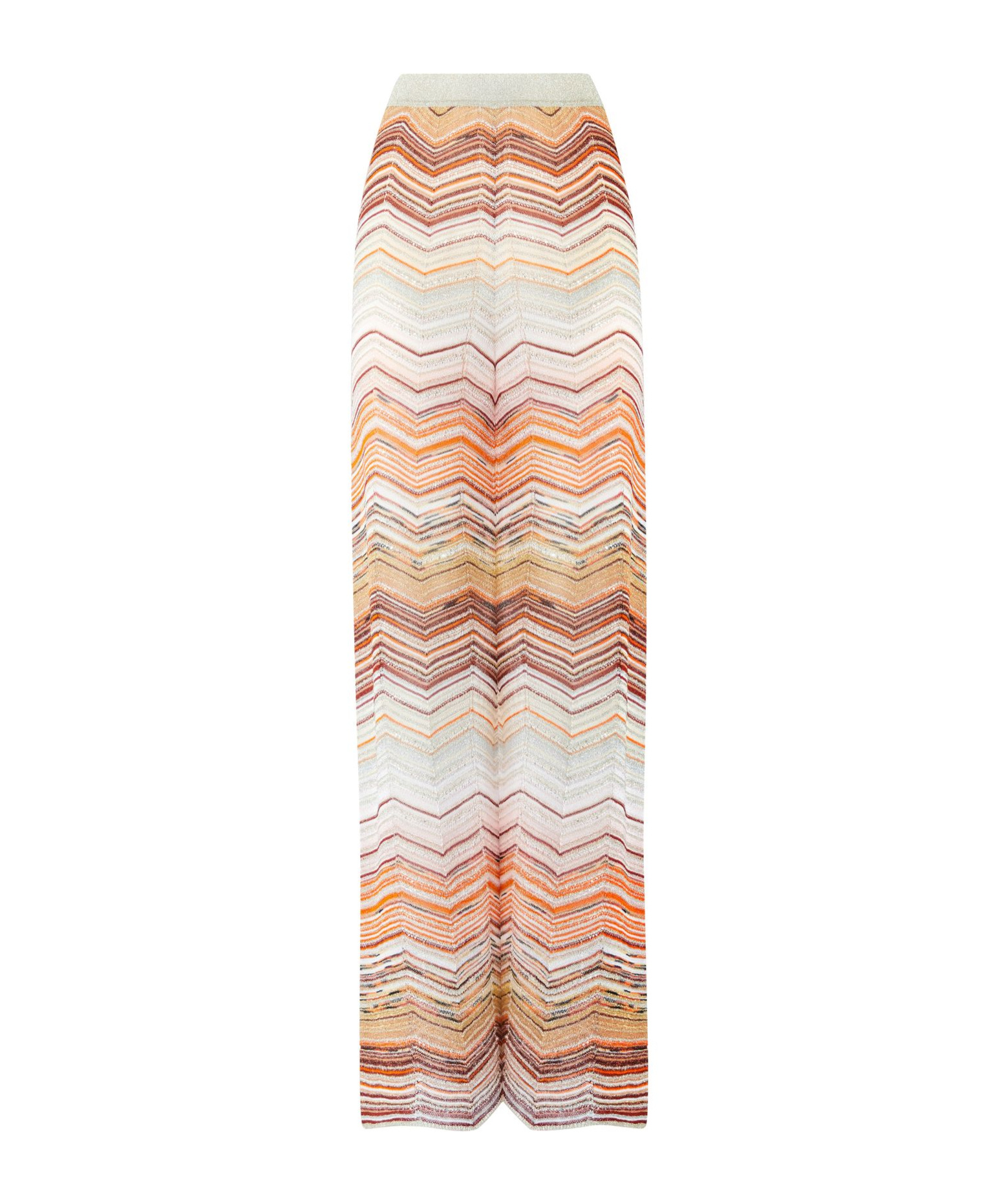 Missoni Herringbone Pattern Track Pants In White