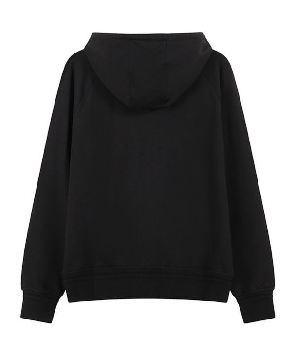 Shop Zegna Hooded Zipper Hoodie In Black
