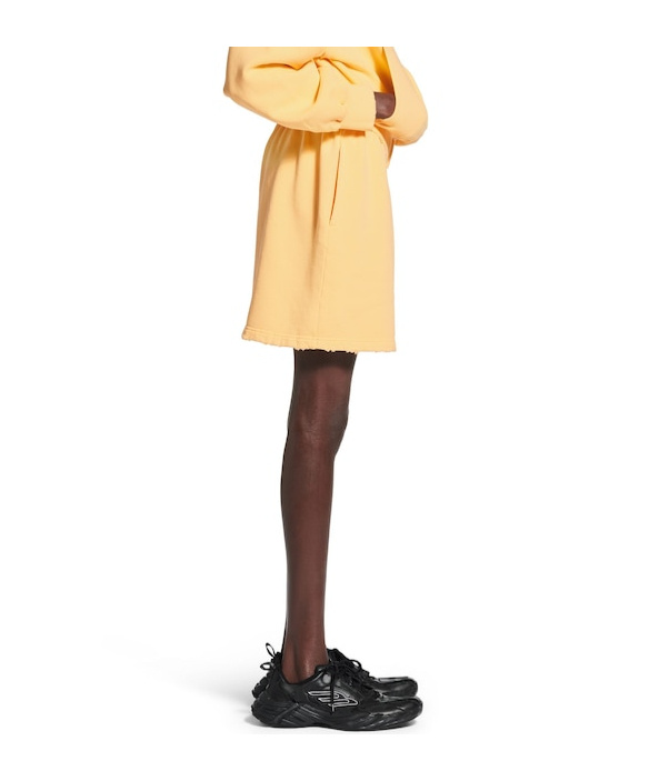 Balenciaga Laurel Classic Sweat Shorts In Yellow In Yellow