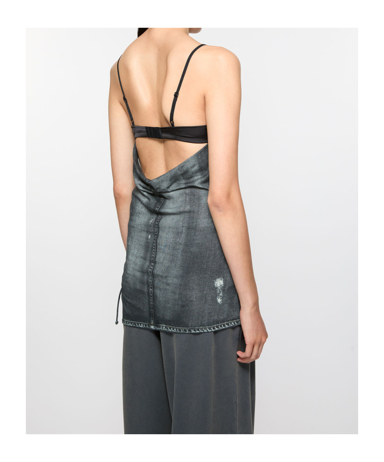 ACNE STUDIOS DENIM-PRINT TANK TOP