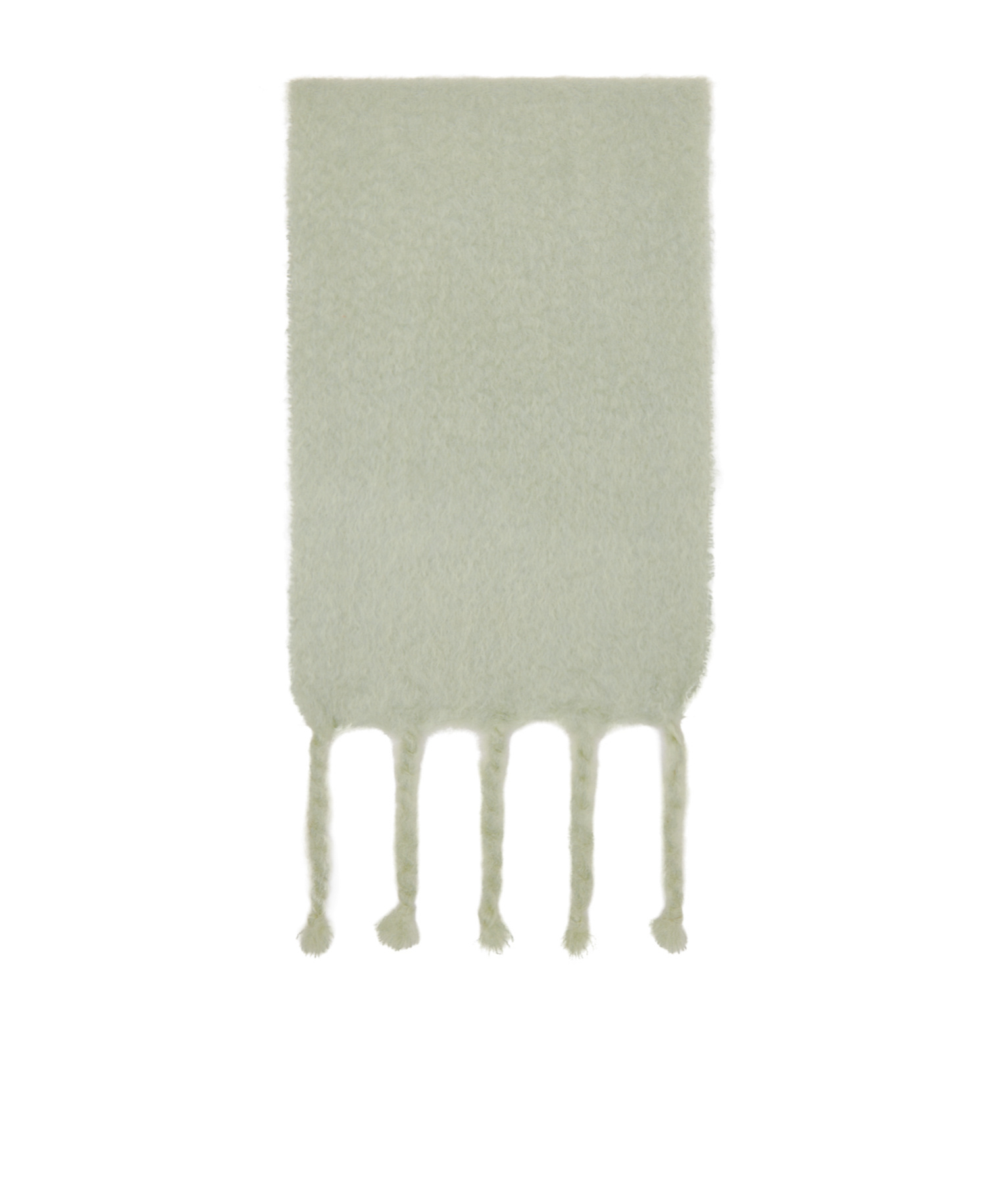 Jil Sander Green Plain Scarf In Gray