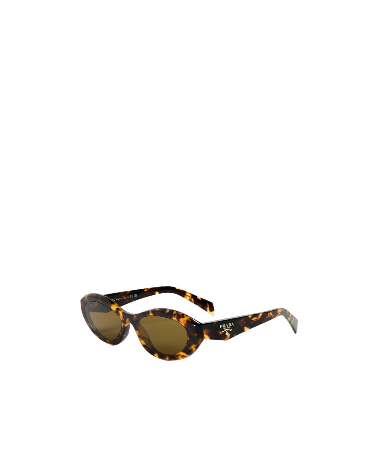 Prada Ovalshaped Sunglasses In Black
