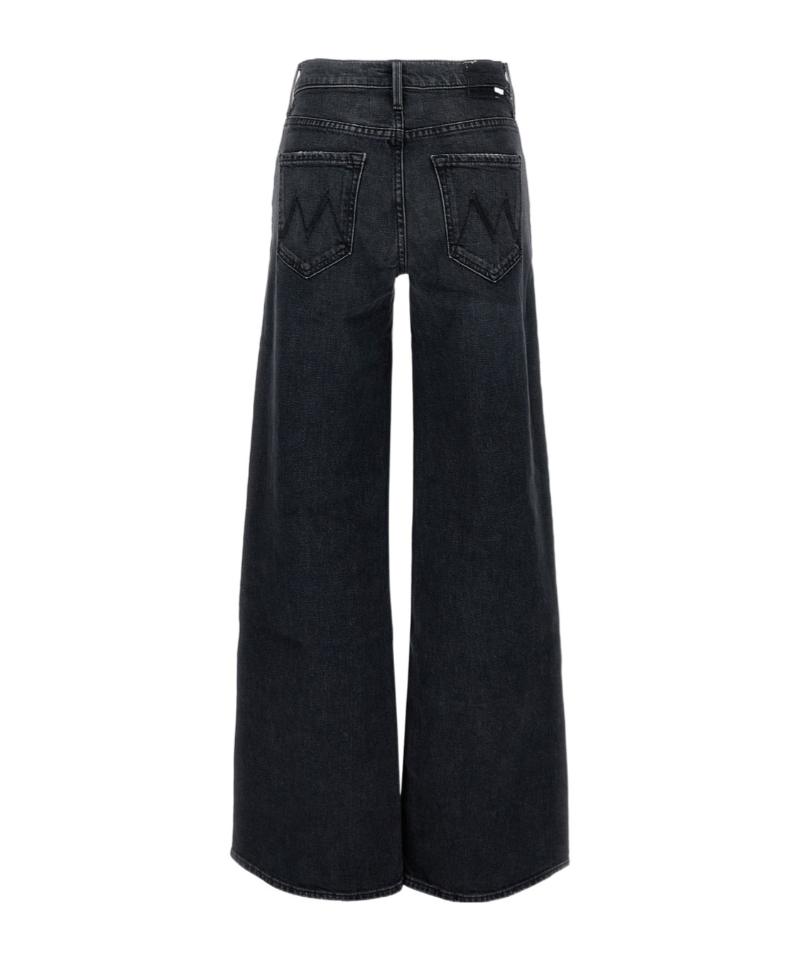 Mother Smoothie Sneak Denim Pants In Black