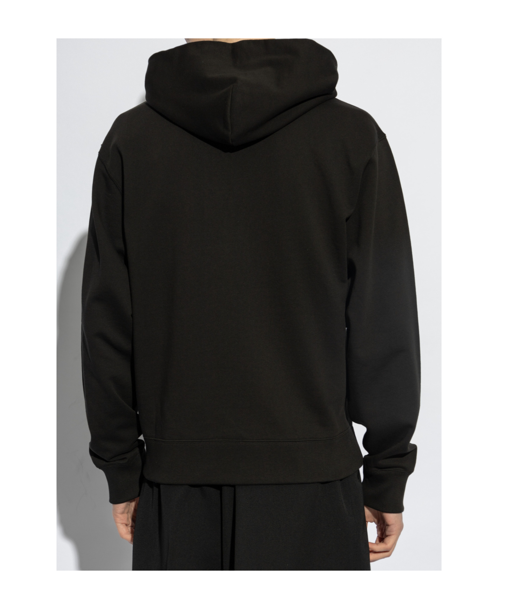 Kenzo Felpa In Cotone Nero Uomo In Black