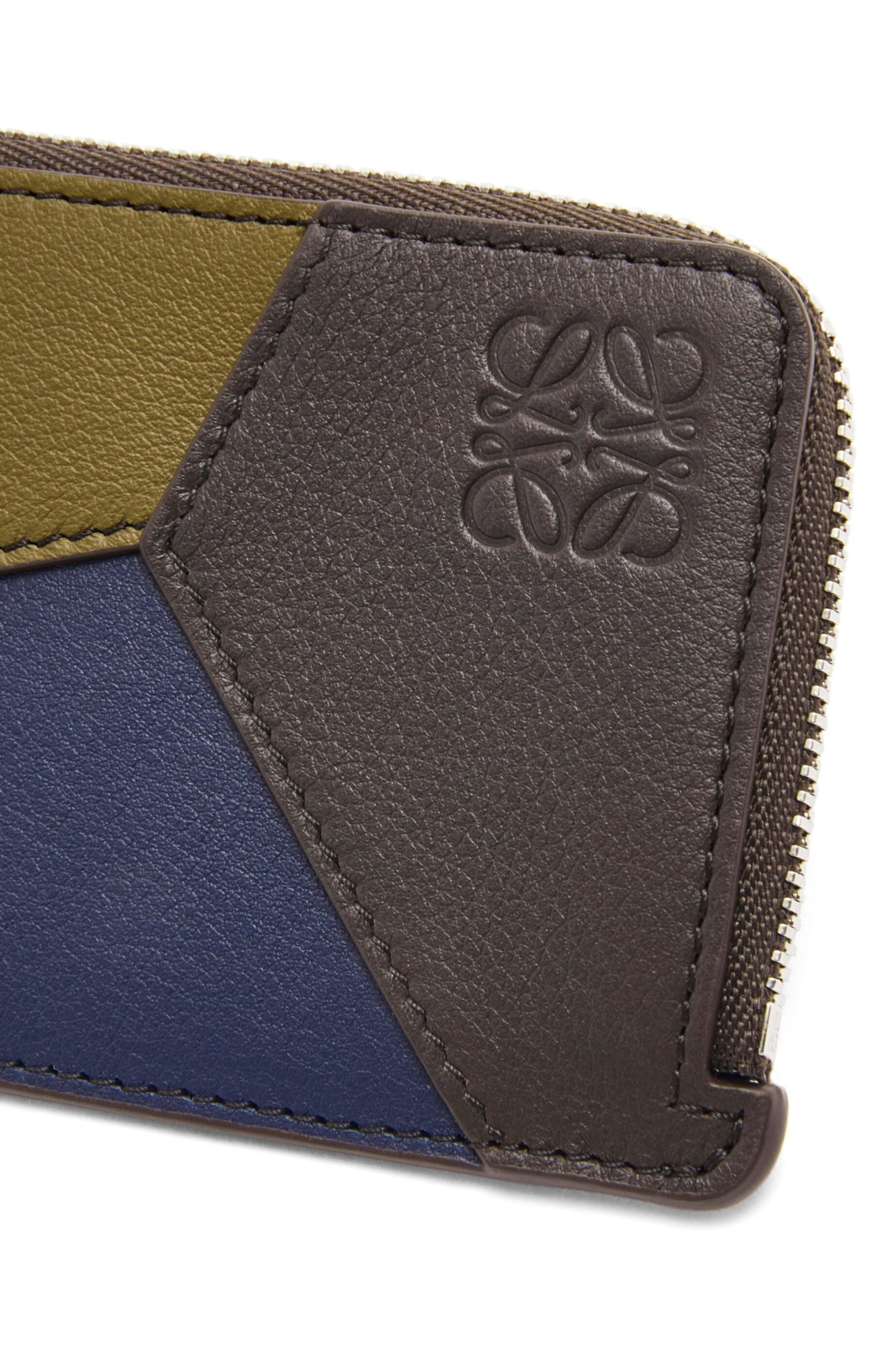 Loewe Puzzle Zipped Coin Cardholder In Multi