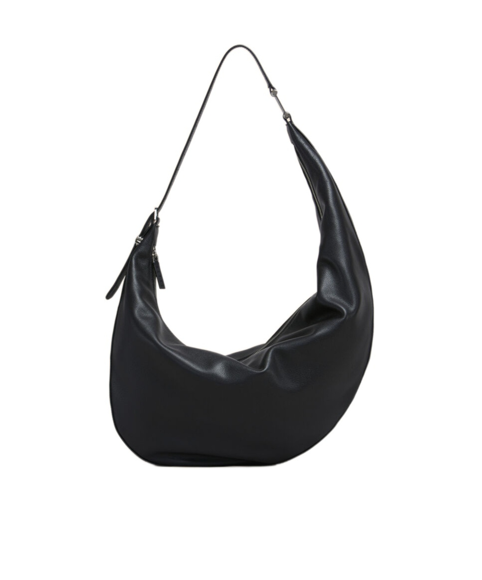 Marni Smooth Adjustable Strap Shoulder Bag In Black