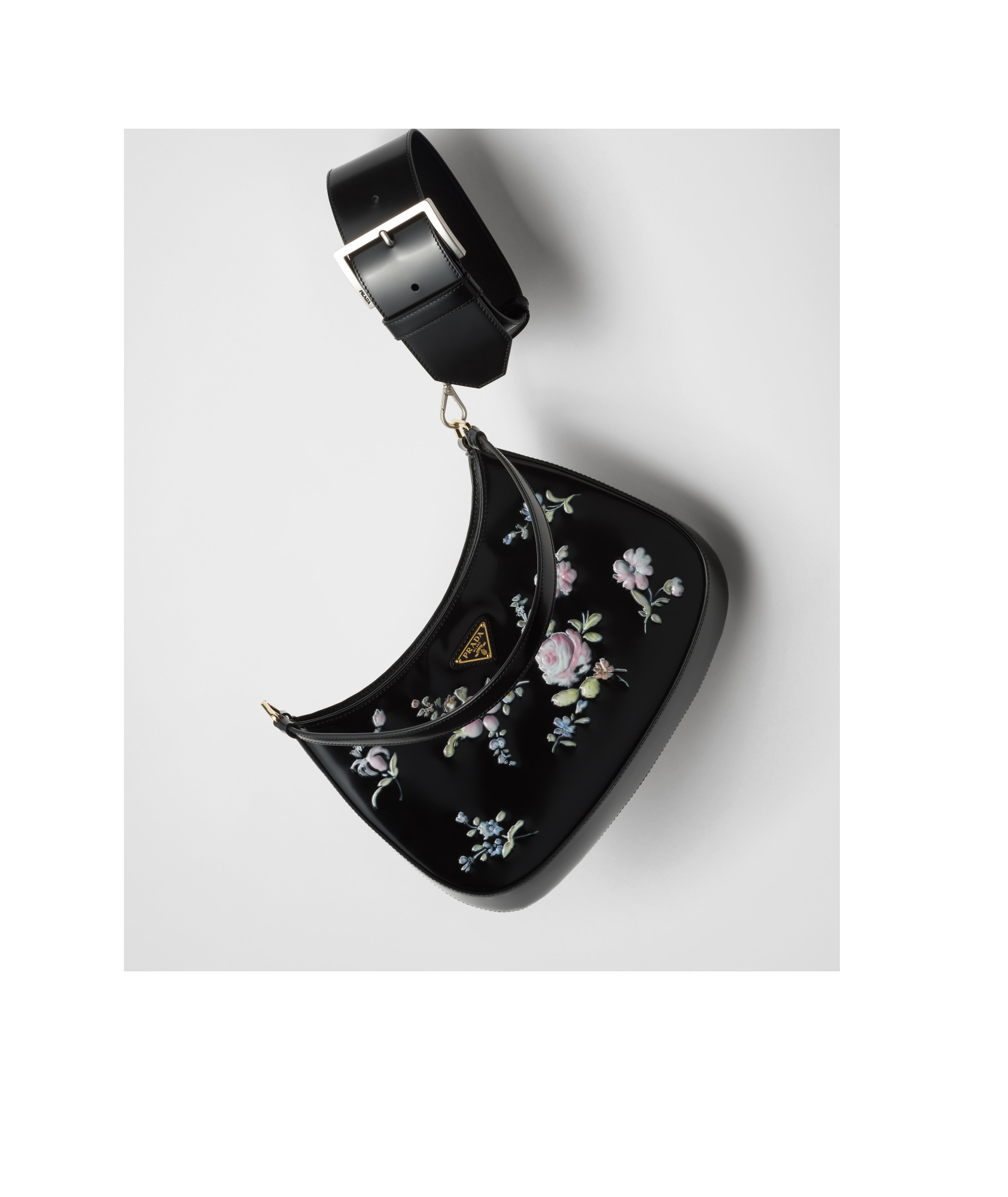 Prada Logo Details Wristband In Black