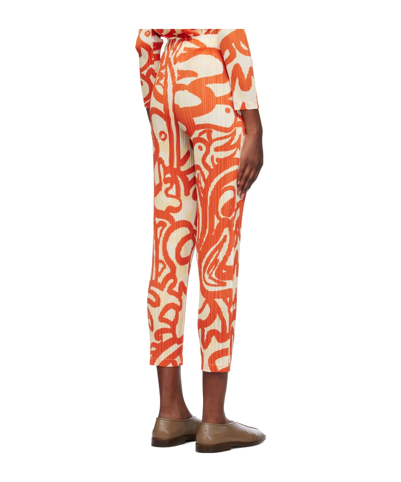 Issey Miyake Pattern Printing Details Casual Pants In Multicolor