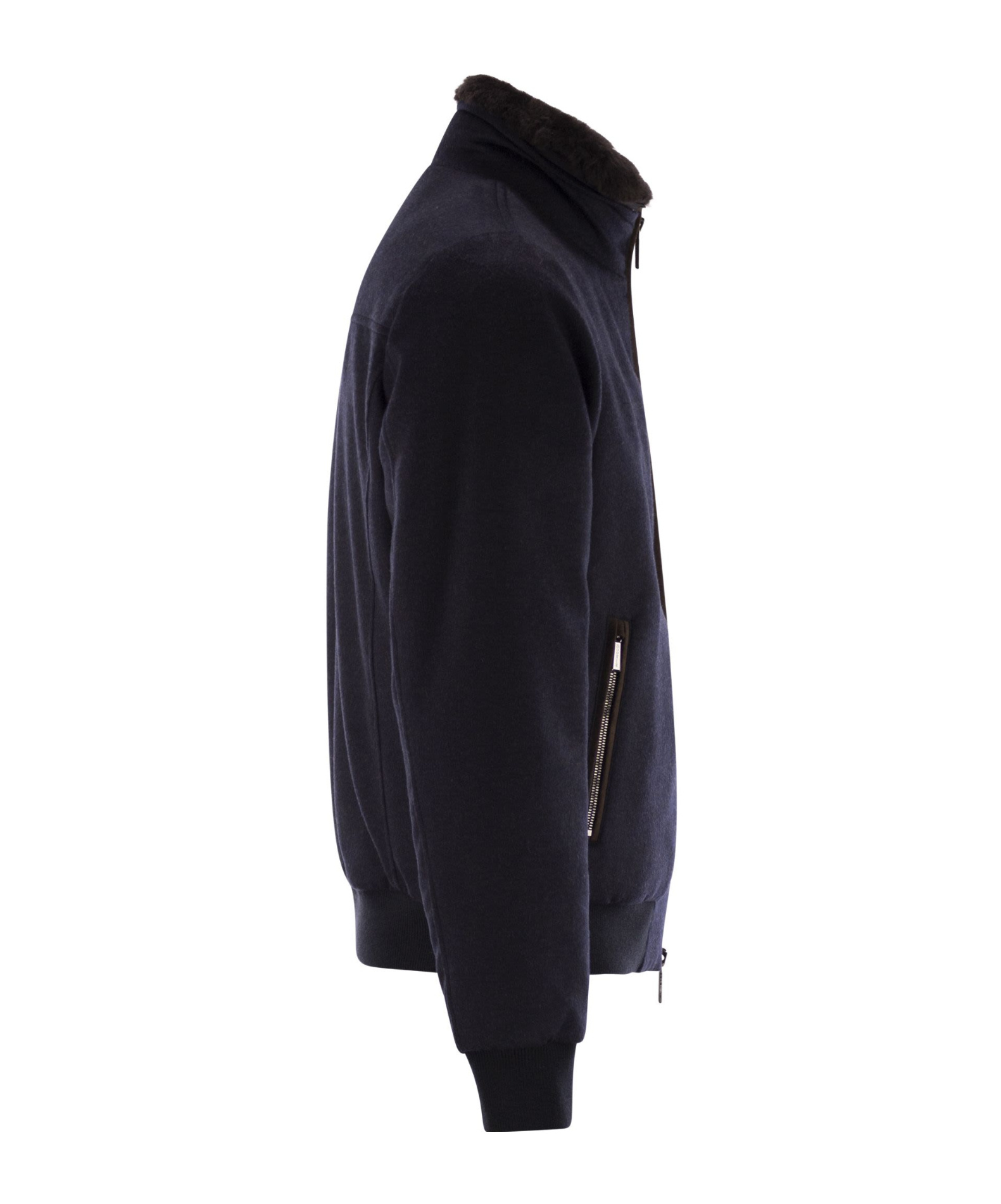 Moorer Long-sleeved Down Jacket In Blue