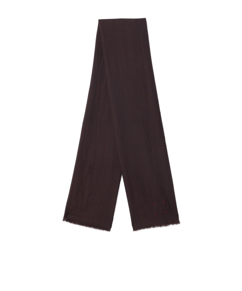 Destin Surl Fringed Scarf In Black