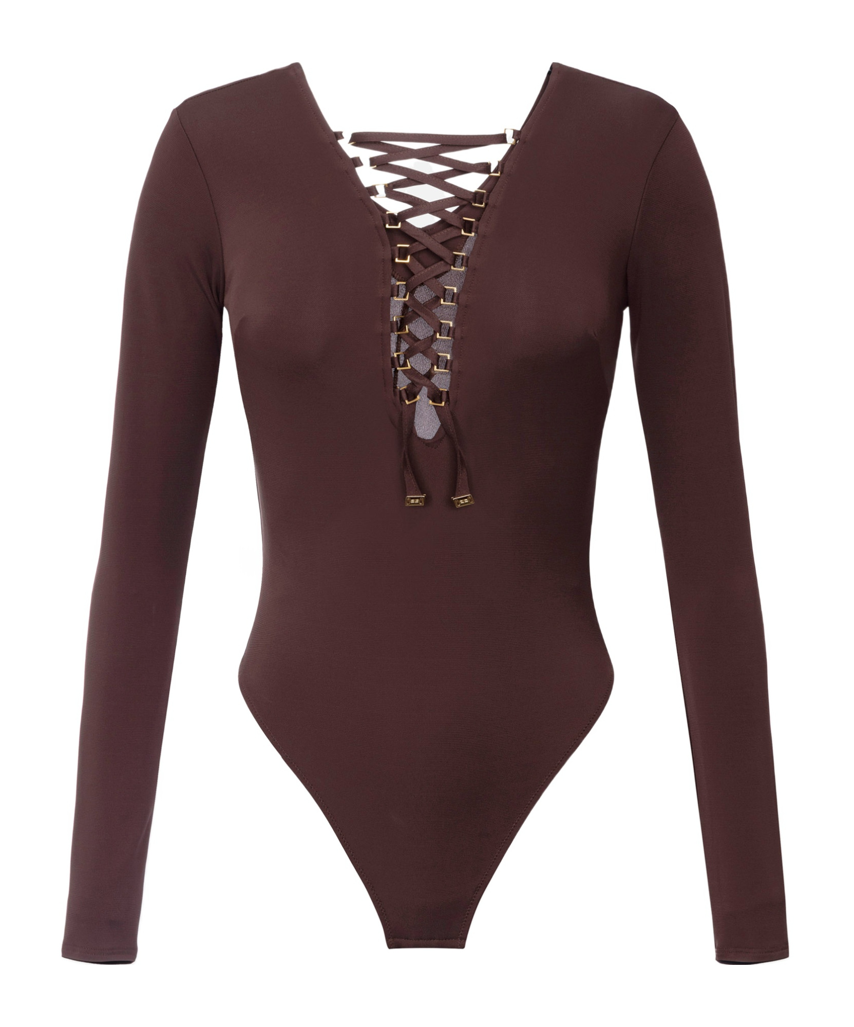 Elisabetta Franchi Bodysuit In Jersey Fabric With Laces