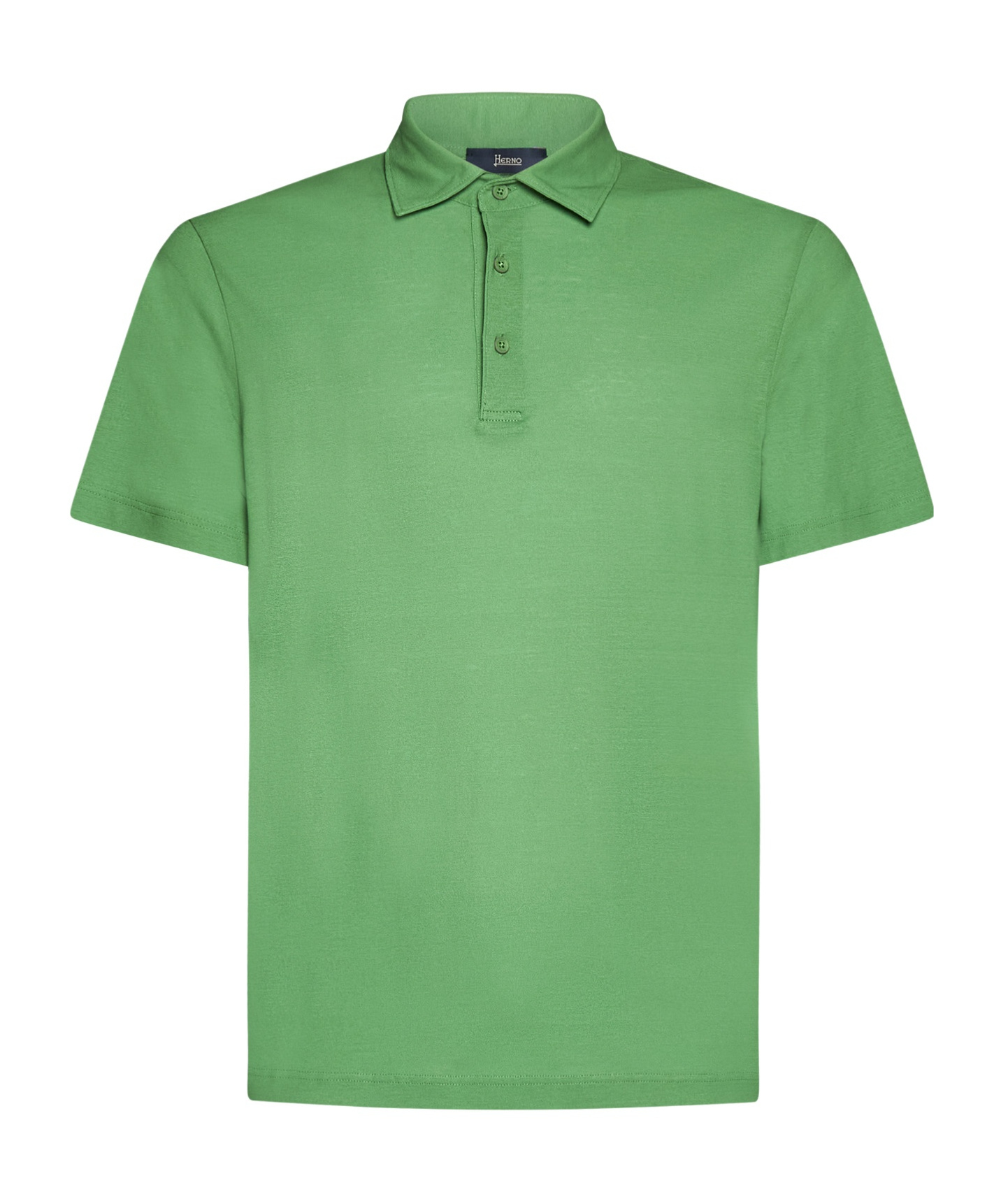 Herno Button-placket Polo Shirt In Green