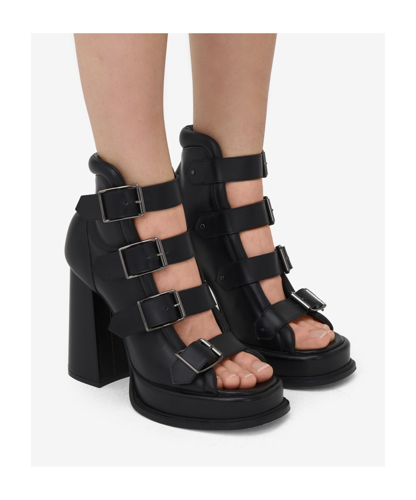 Alexander Mcqueen Stiefeletten Mit Plateau In Black