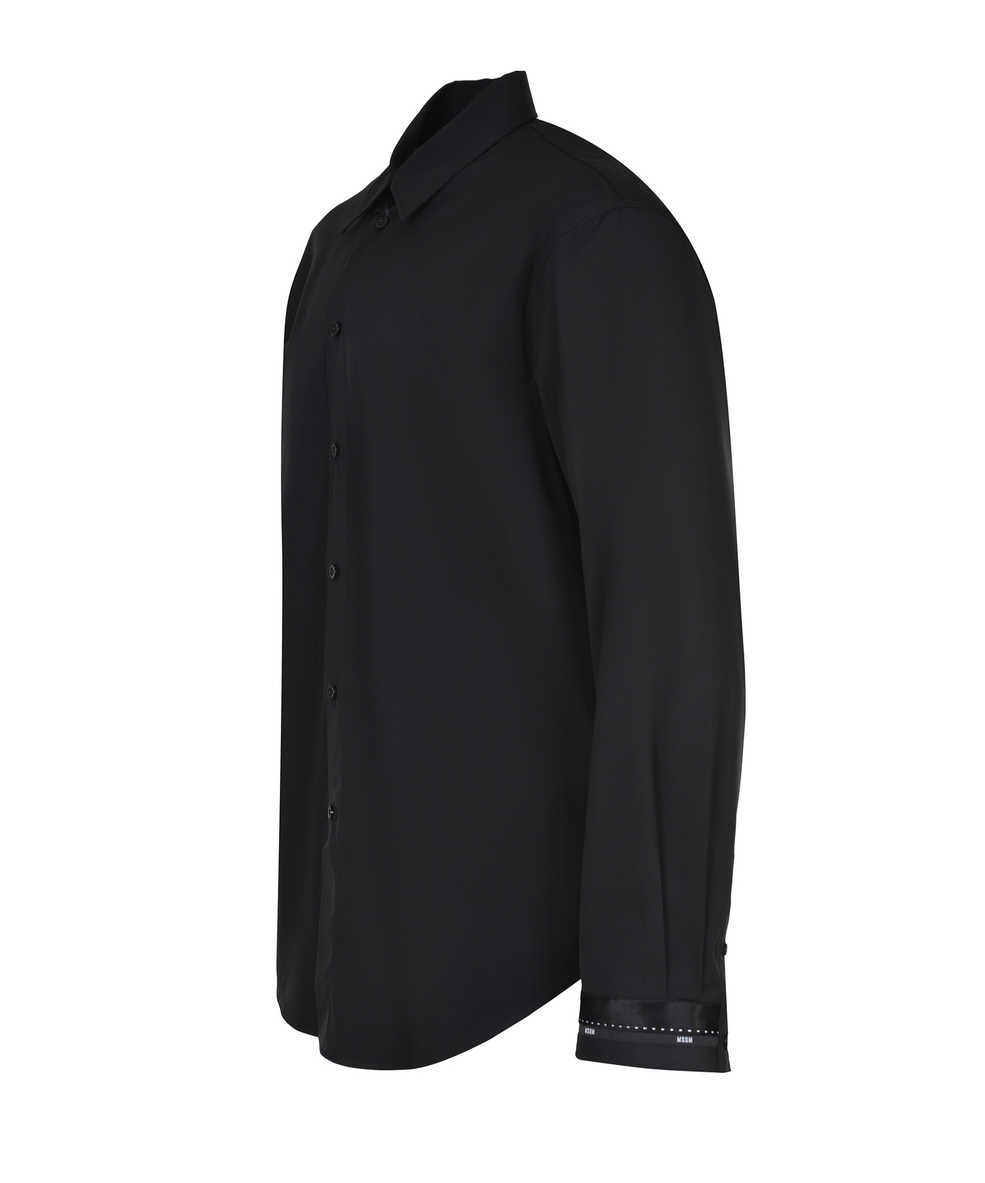 Msgm Long Sleeve Shirt In Black