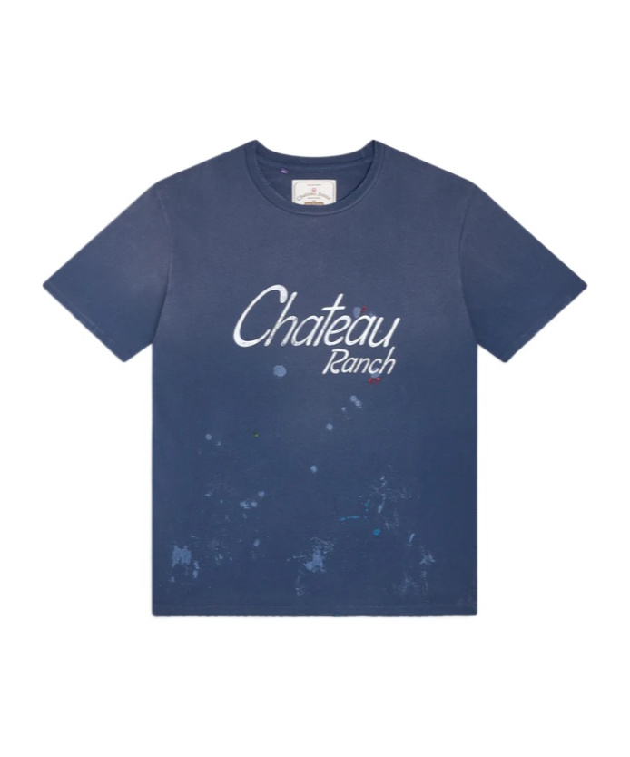 Gallery Dept. Chateau Ranch Distressed Printed Supima Cotton-jersey T-shirt
