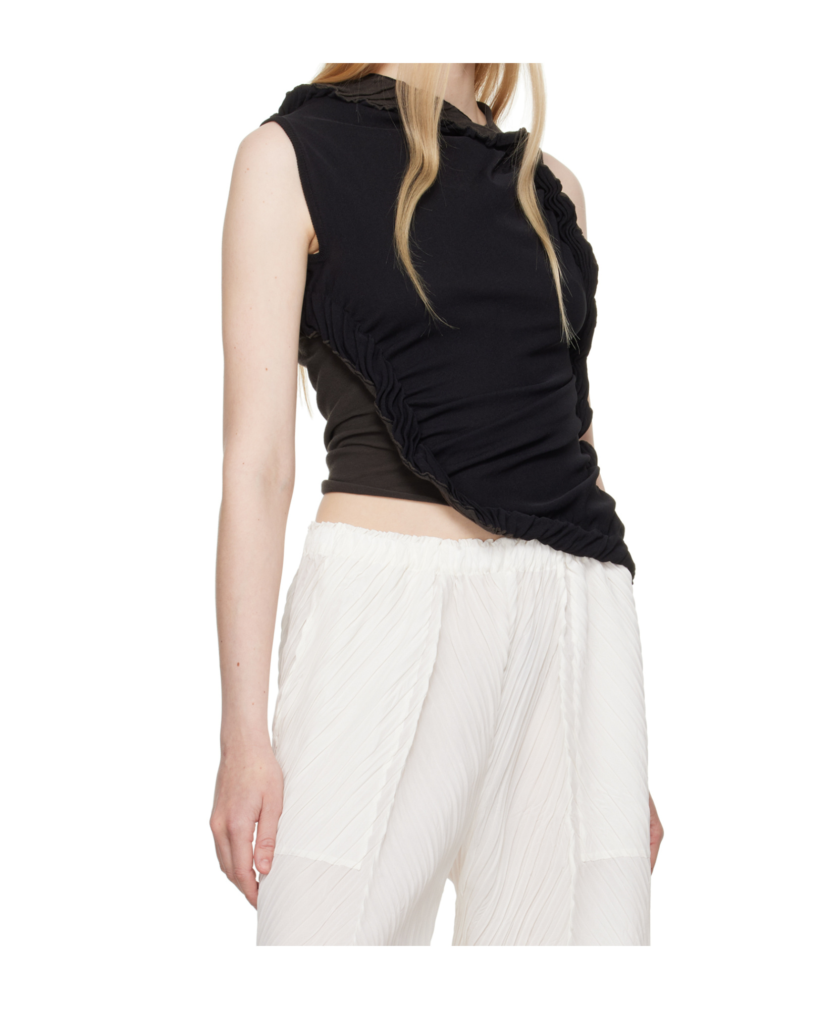 Issey Miyake Beanstalk Ruffled Vest