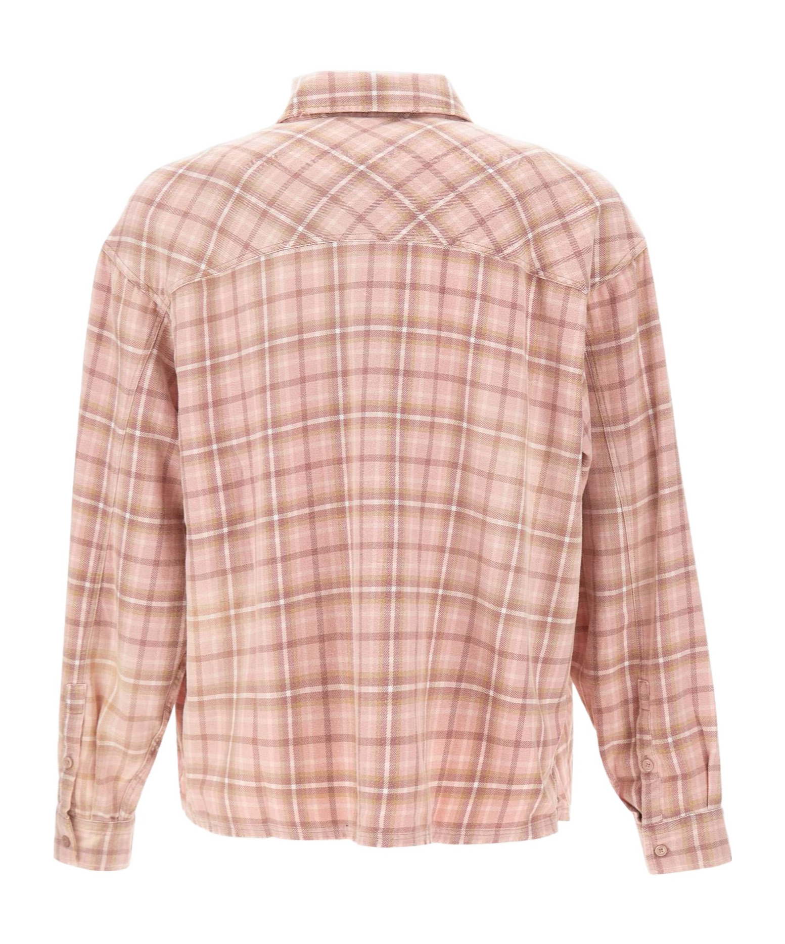 Represent Flannel Checked Shirt In Animal Print